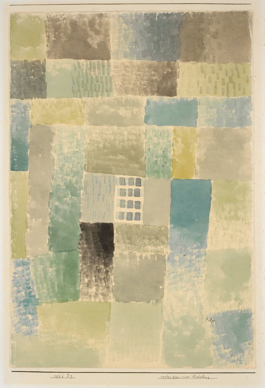 Pierwszy dom osiedla, 1926 r. autorstwa Paul Klee