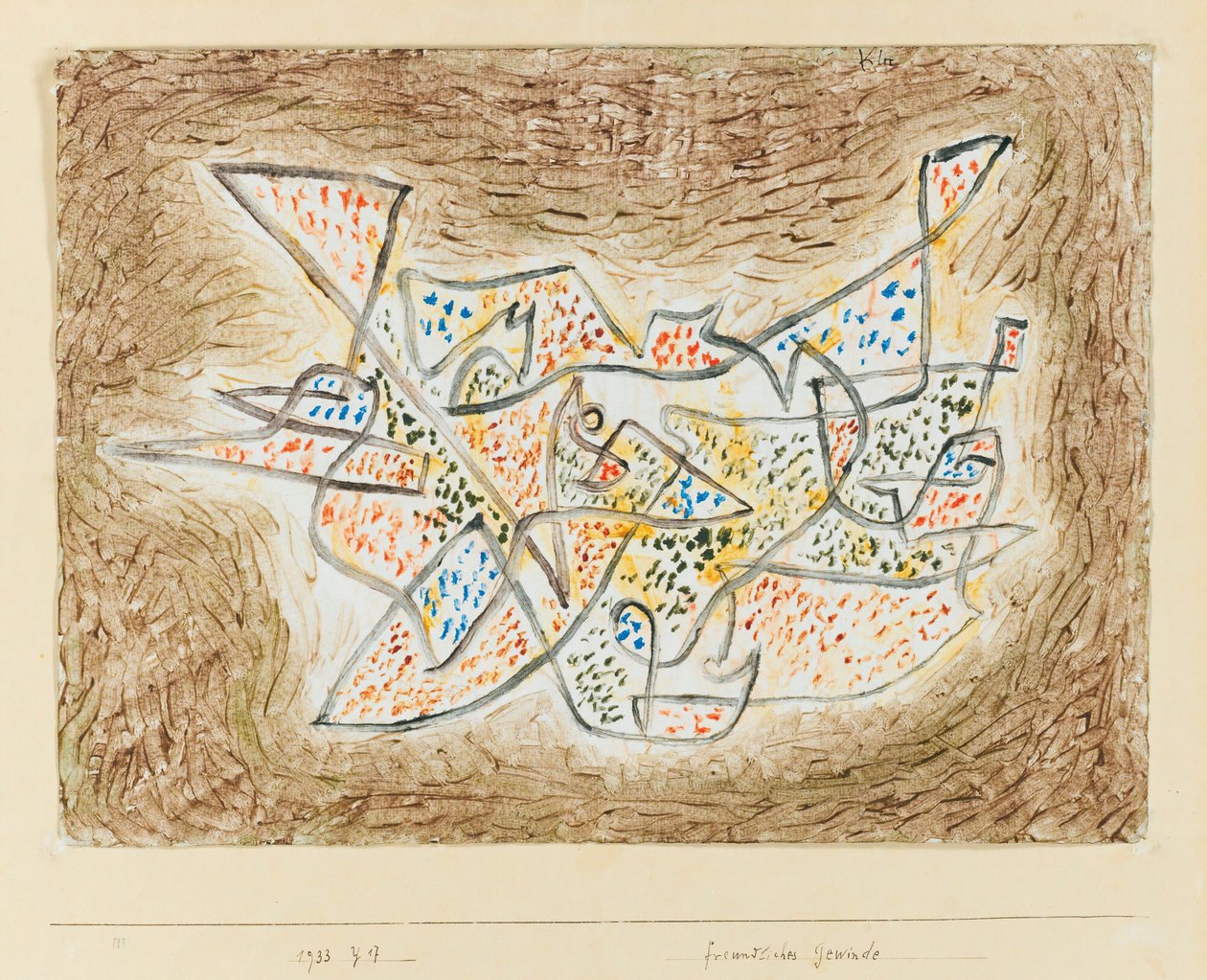 Przyjazne meandry, 1933. autorstwa Paul Klee
