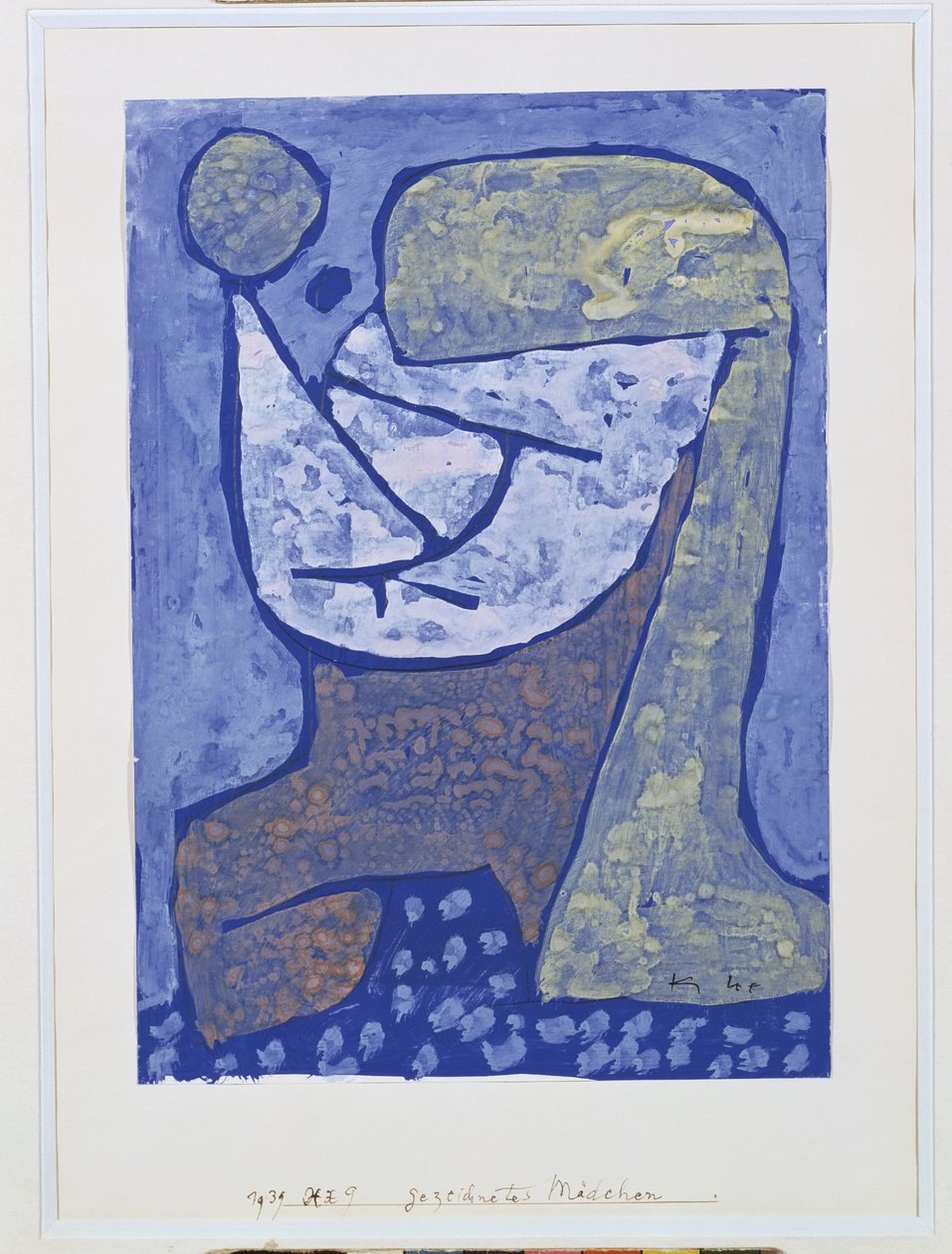 Zcidineta dziewczyna autorstwa Paul Klee
