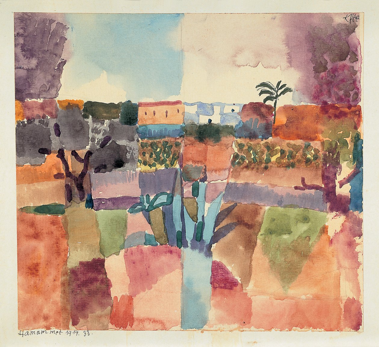 Hammamet, 1914. autorstwa Paul Klee