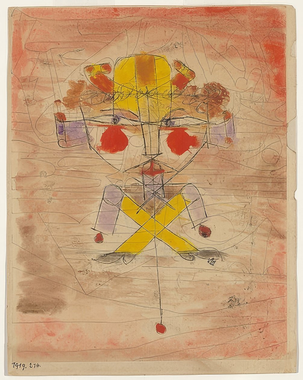 Skaczący podnośnik. 1919 autorstwa Paul Klee