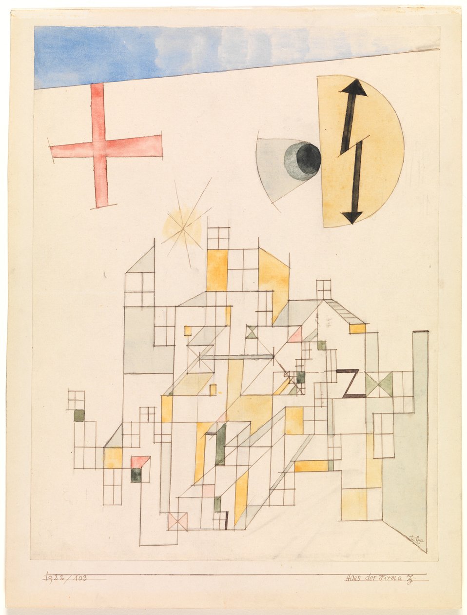 Haus der Firma Z (Dom Firmy Z) autorstwa Paul Klee