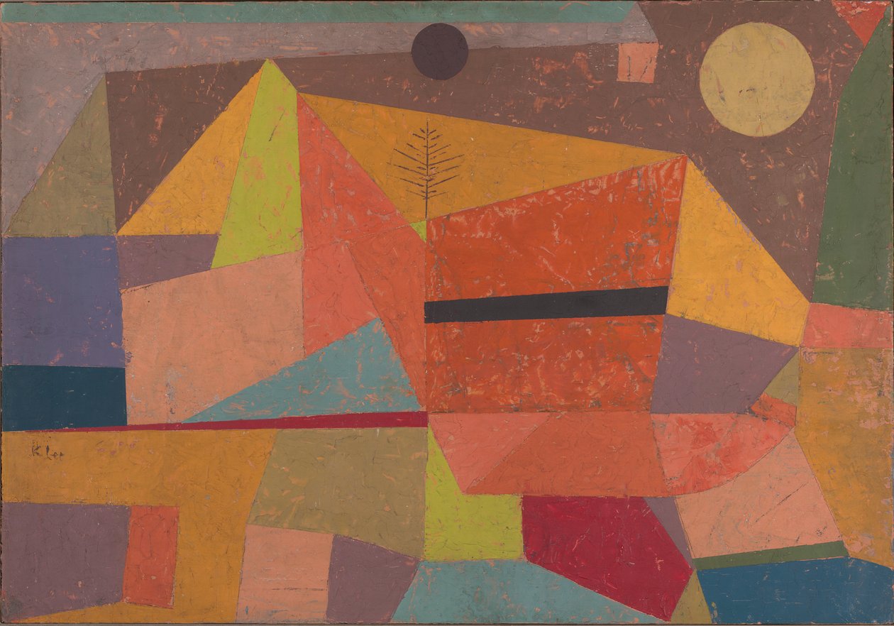 Radosny górski krajobraz autorstwa Paul Klee