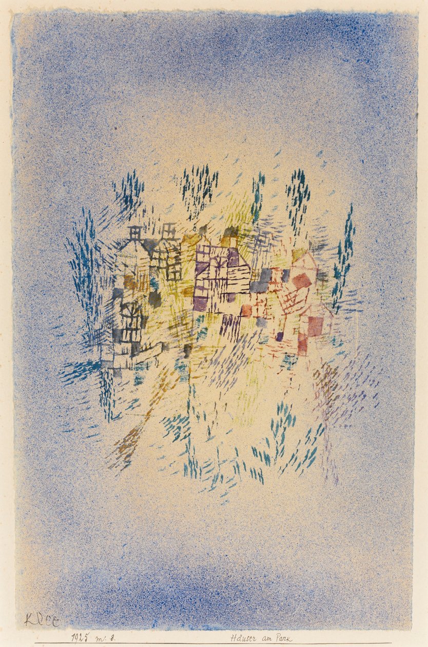 Domy przy parku. autorstwa Paul Klee