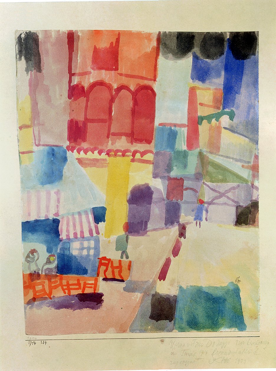 Przed meczetem w Tunisie autorstwa Paul Klee