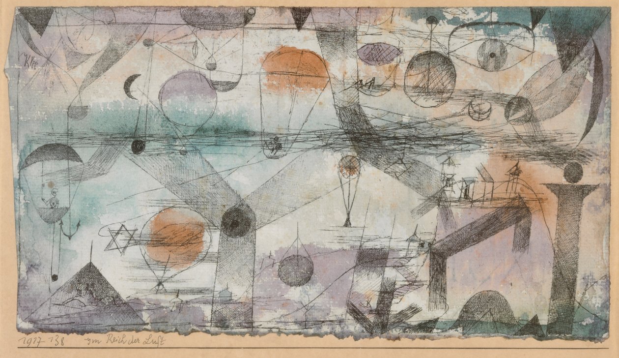 W Królestwie Powietrza, 1917. autorstwa Paul Klee