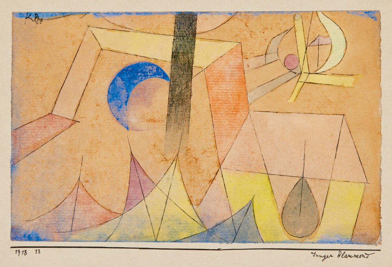 Junger Blaumond Young Blue-Moon, 1918. autorstwa Paul Klee