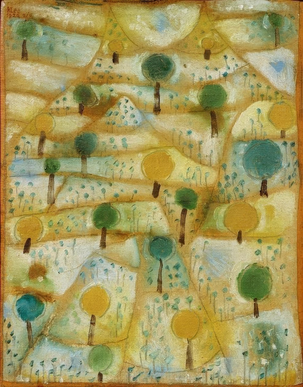 Mały rytmiczny krajobraz autorstwa Paul Klee