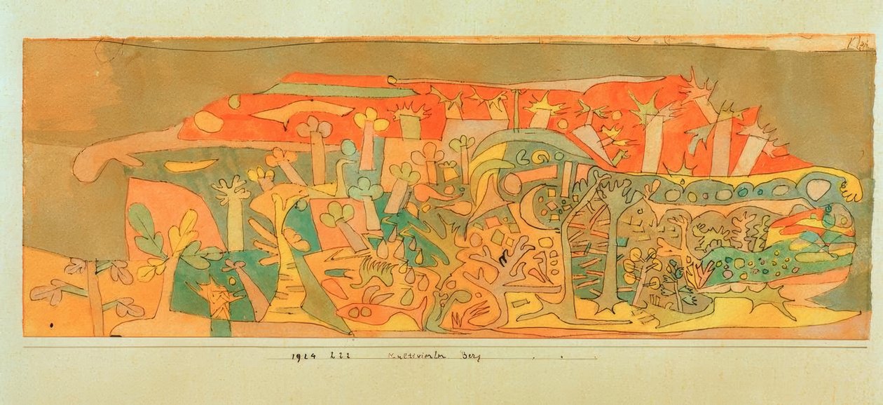 Uprawiana góra autorstwa Paul Klee