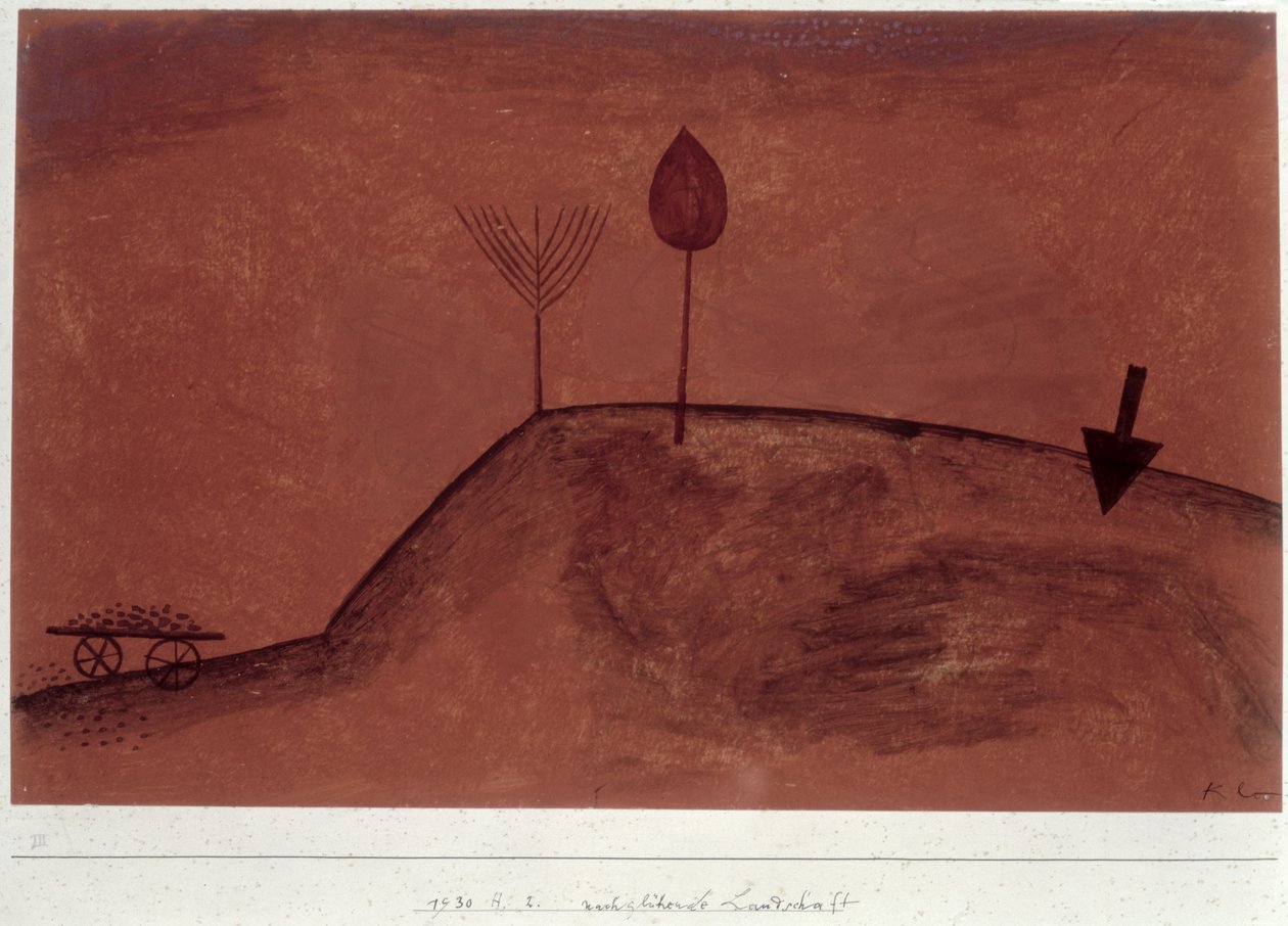 Paisagem em afterglowpolish autorstwa Paul Klee