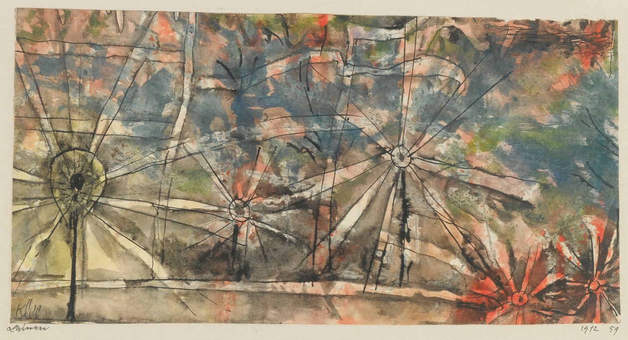 Latarnie Lampy uliczne, 1912. autorstwa Paul Klee