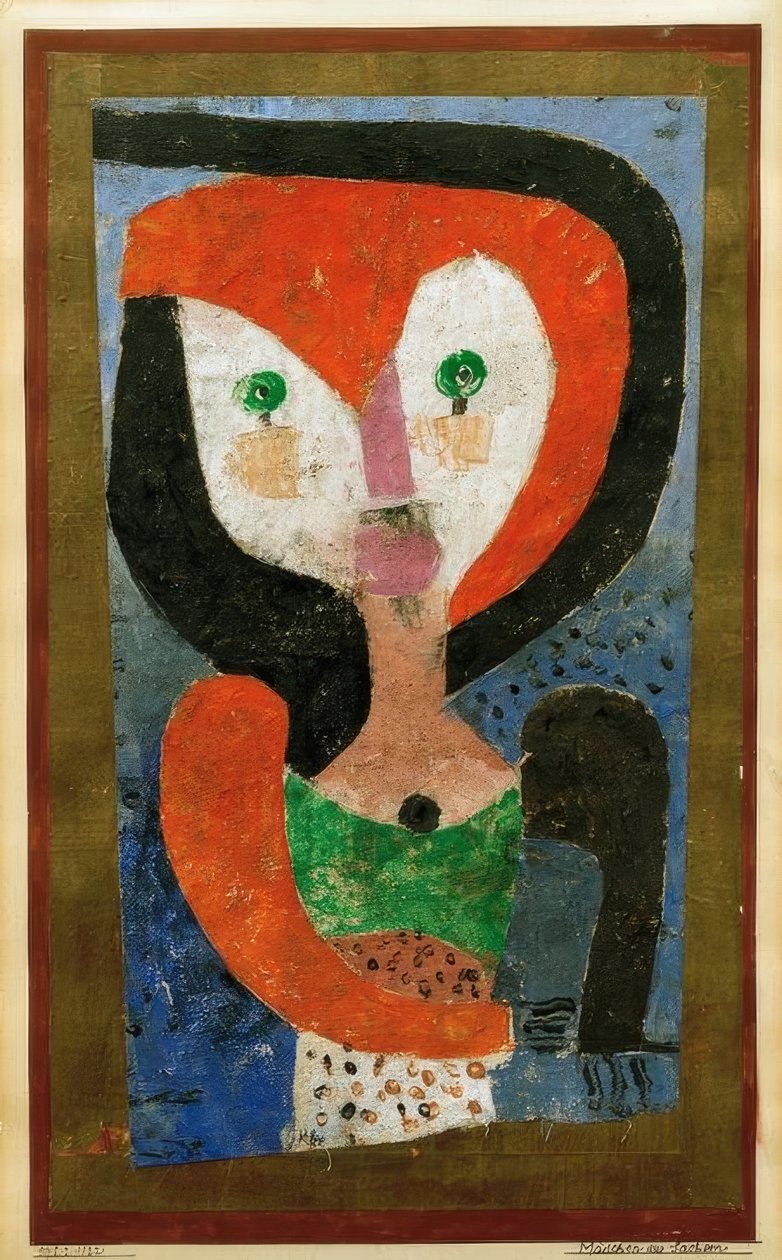 Dziewczyny z Saksonii autorstwa Paul Klee