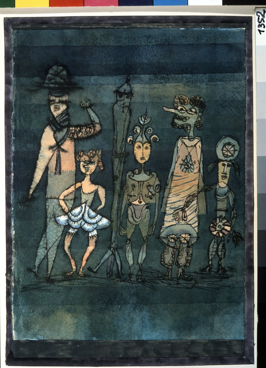 Maski. Malarstwo Paula Klee (1879-1940) autorstwa Paul Klee
