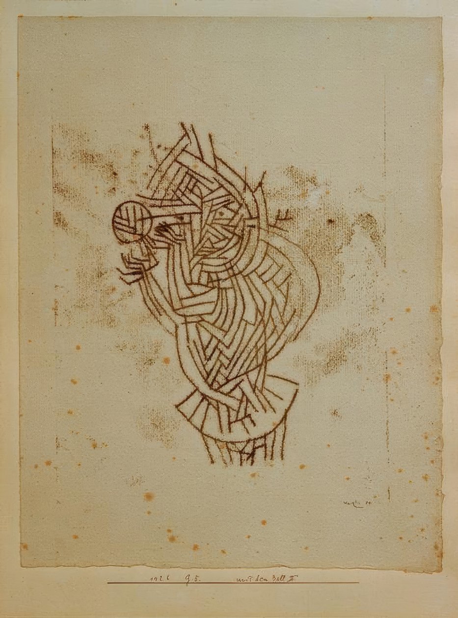 Z piłką II autorstwa Paul Klee