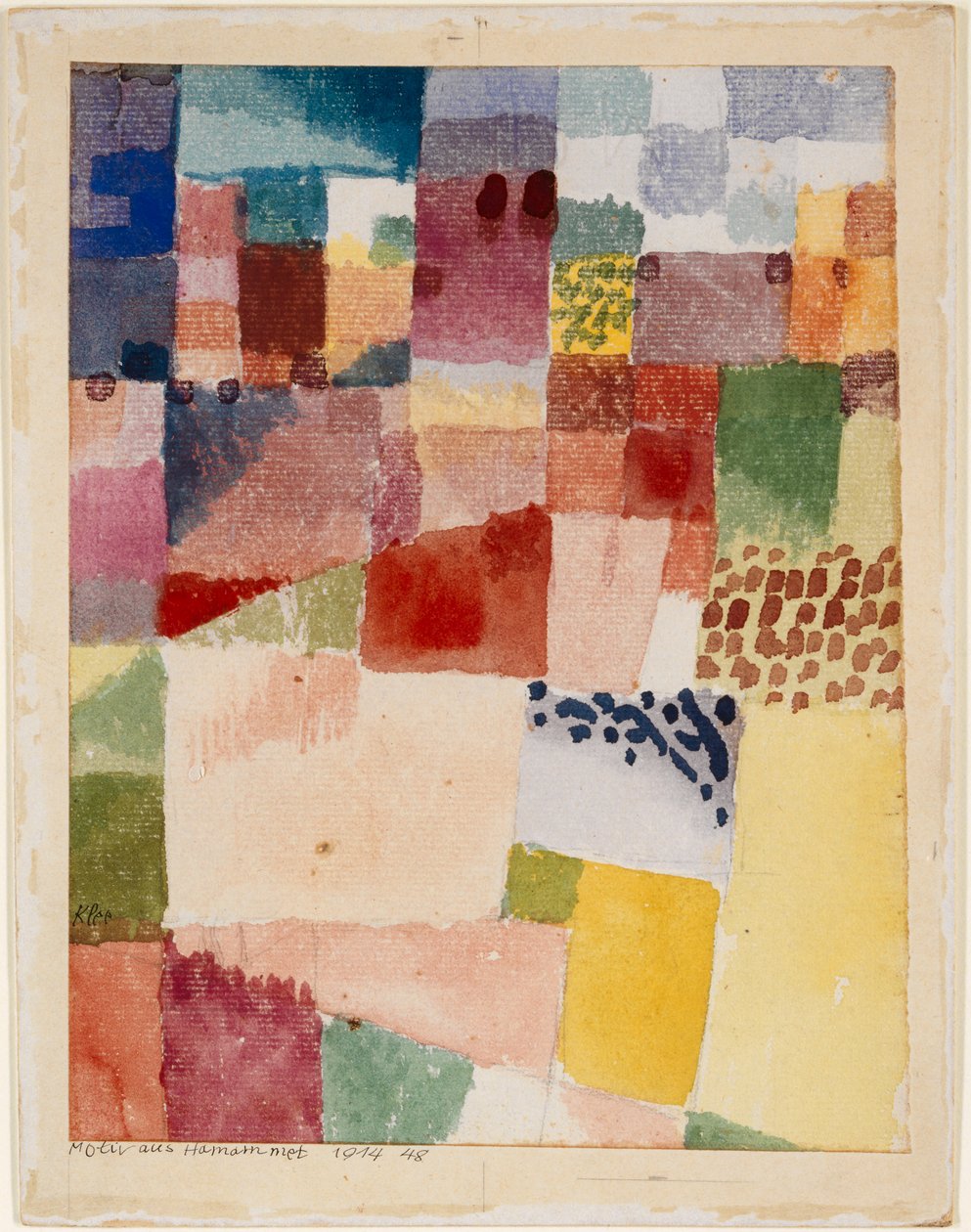 Motyw z Hamammetu, 1914. autorstwa Paul Klee