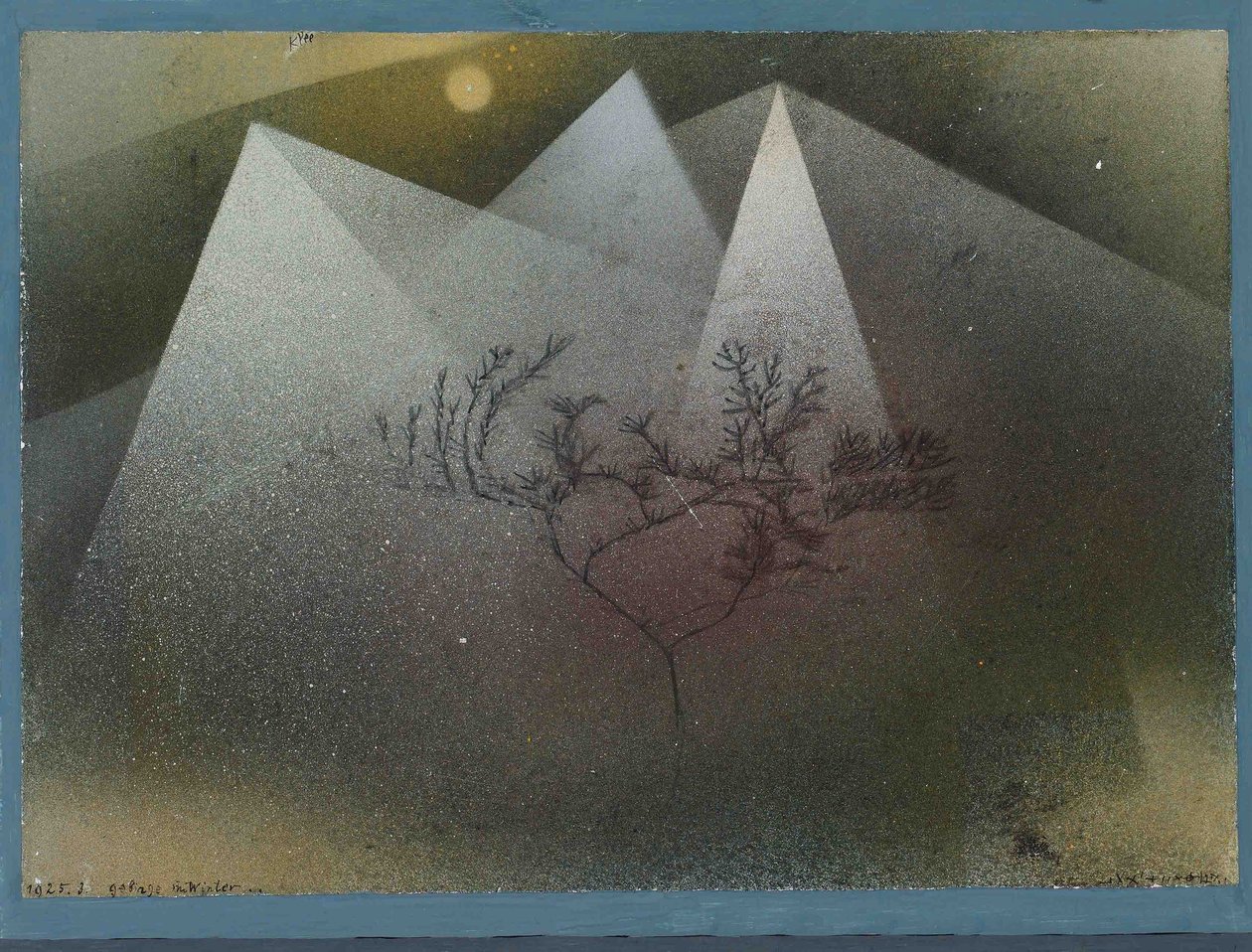 Góry zimą Gebirge im Winter, 1925. autorstwa Paul Klee