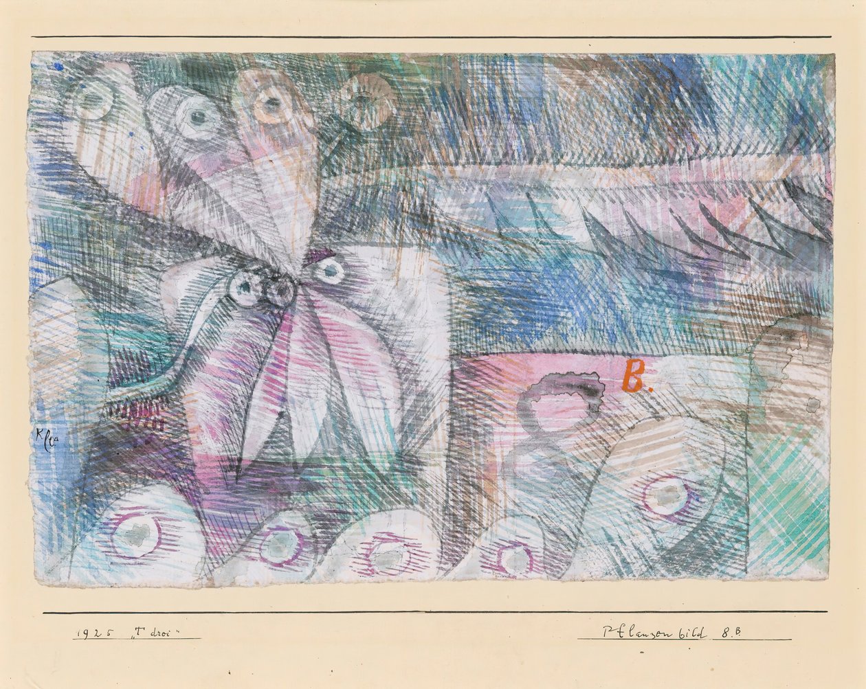 Rośliny Fot. 8.B., 1925. autorstwa Paul Klee
