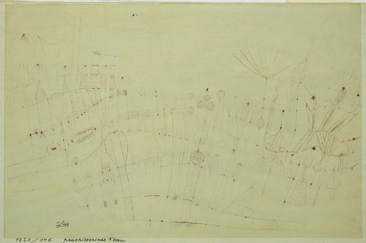 Roślinność prehistoryczna autorstwa Paul Klee