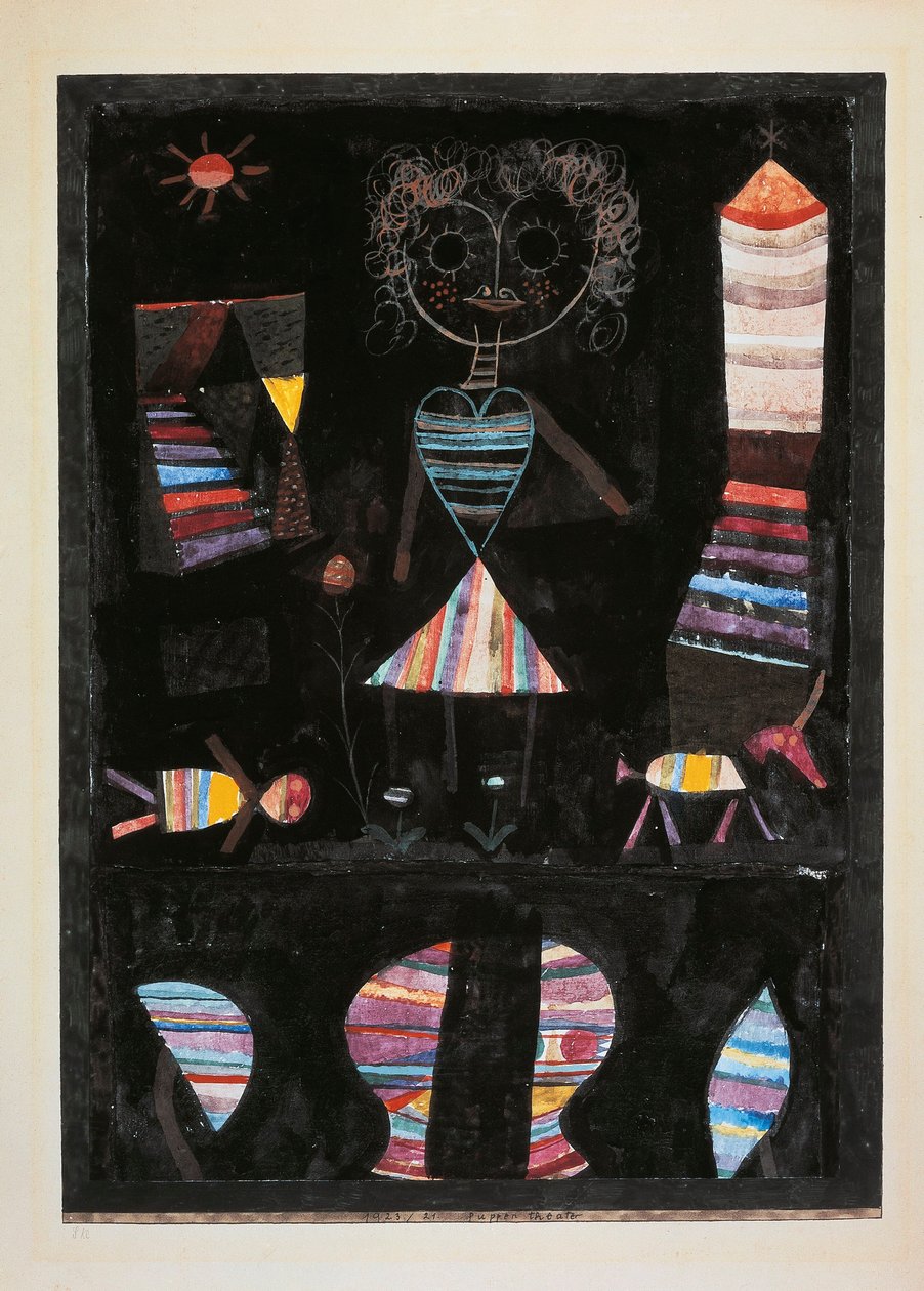 Teatr Lalek (Teatr Lalek) autorstwa Paul Klee