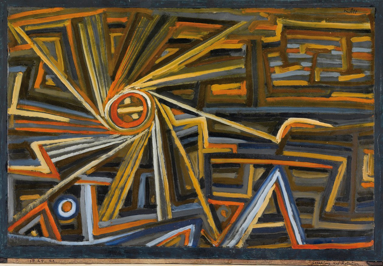 Promieniowanie i rotacja. autorstwa Paul Klee
