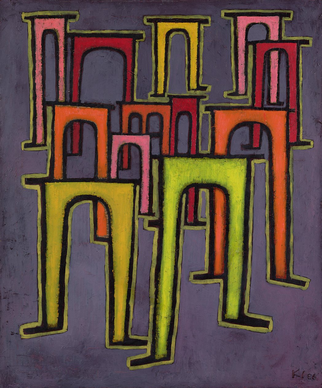 Rewolucja wiaduktu autorstwa Paul Klee