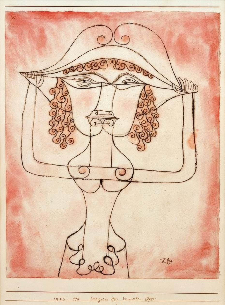 Śpiewak opery komicznej autorstwa Paul Klee