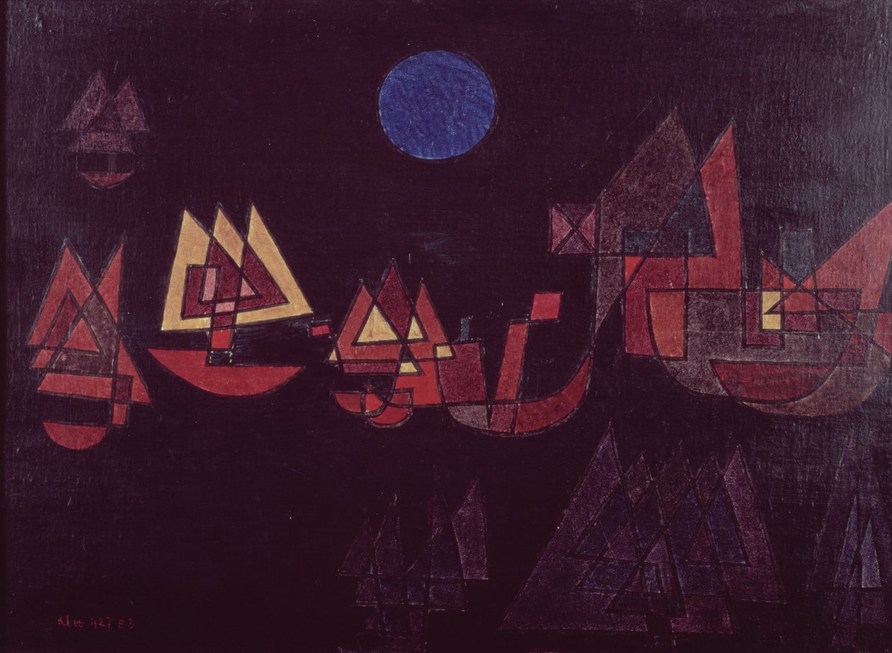 Statki w ciemności autorstwa Paul Klee