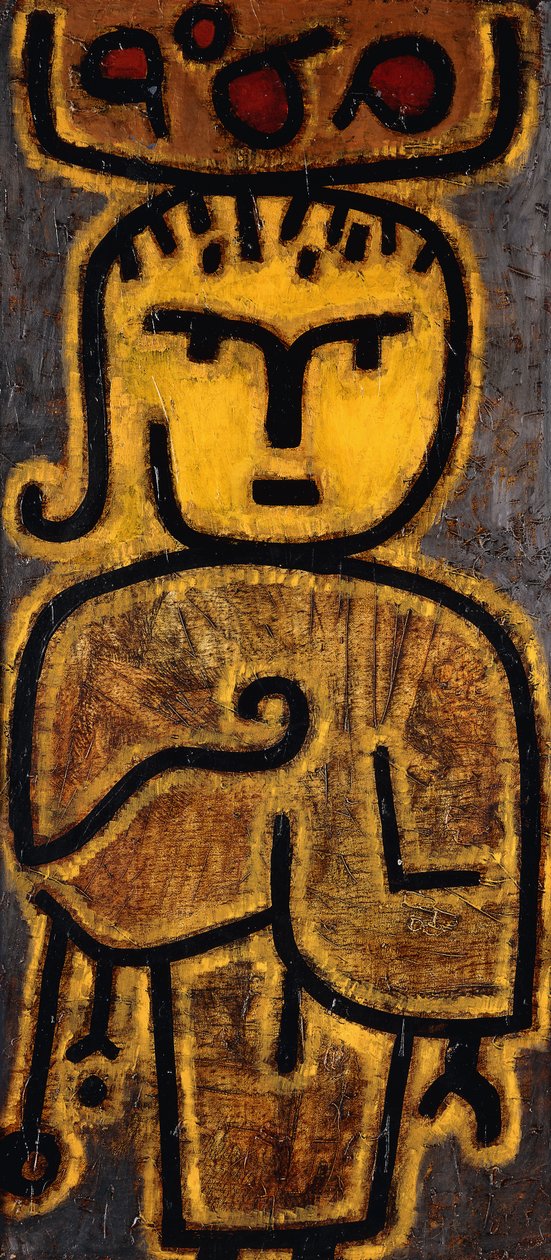 Mały zielony sklep spożywczy; Mały handlarz owoców autorstwa Paul Klee
