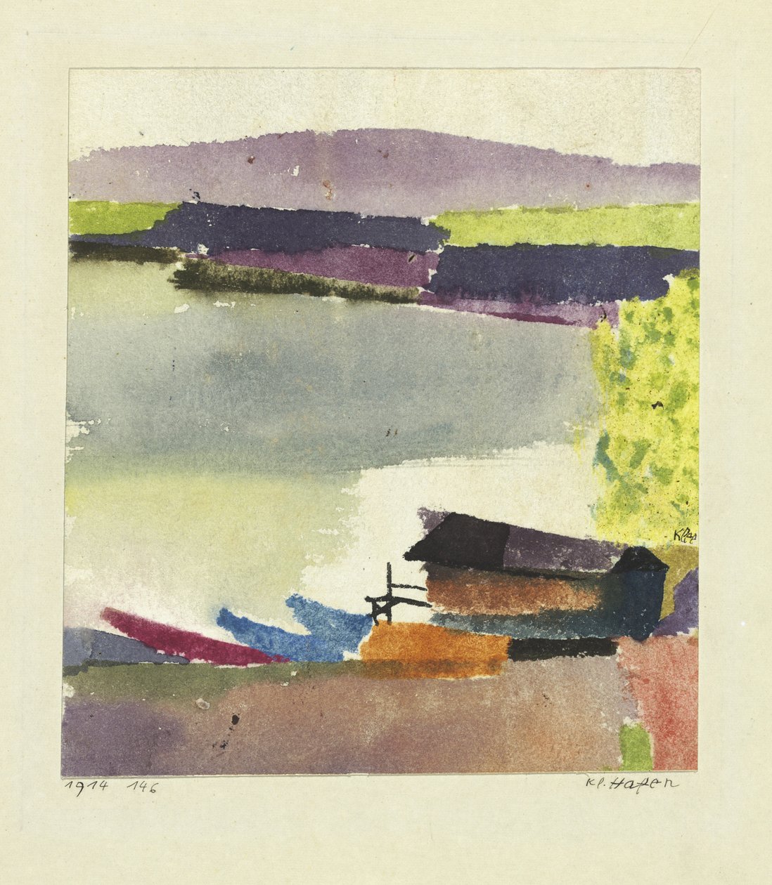 Mały port, 1914 autorstwa Paul Klee