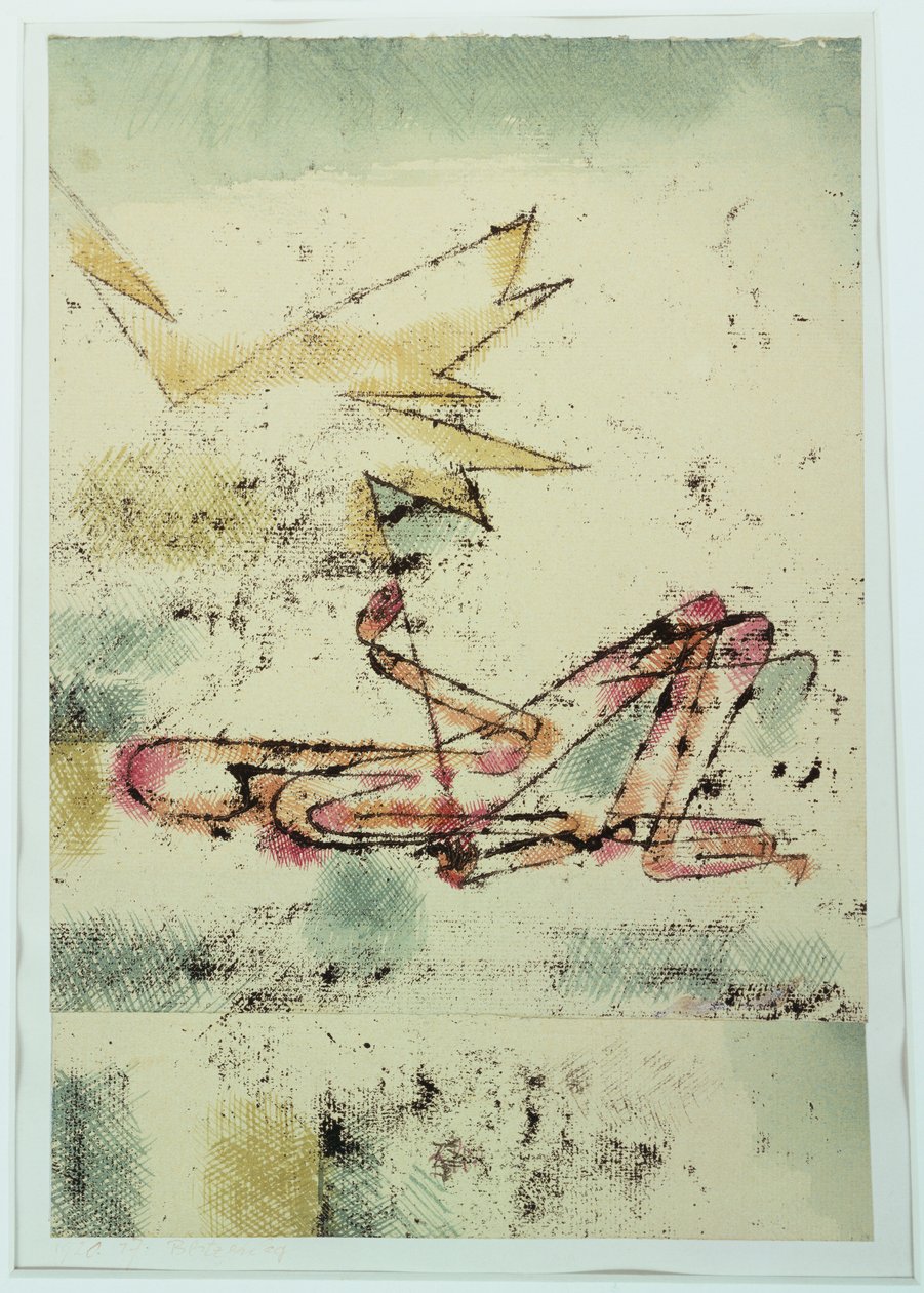 Porażony piorunem autorstwa Paul Klee