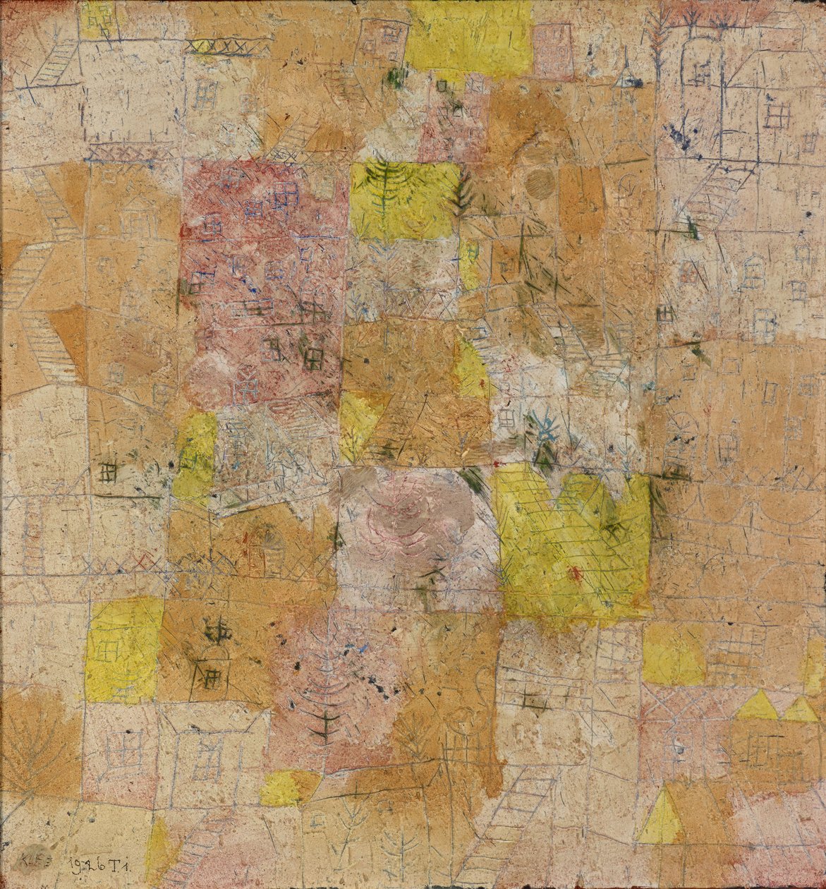 Podmiejska sielanka, 1926. autorstwa Paul Klee