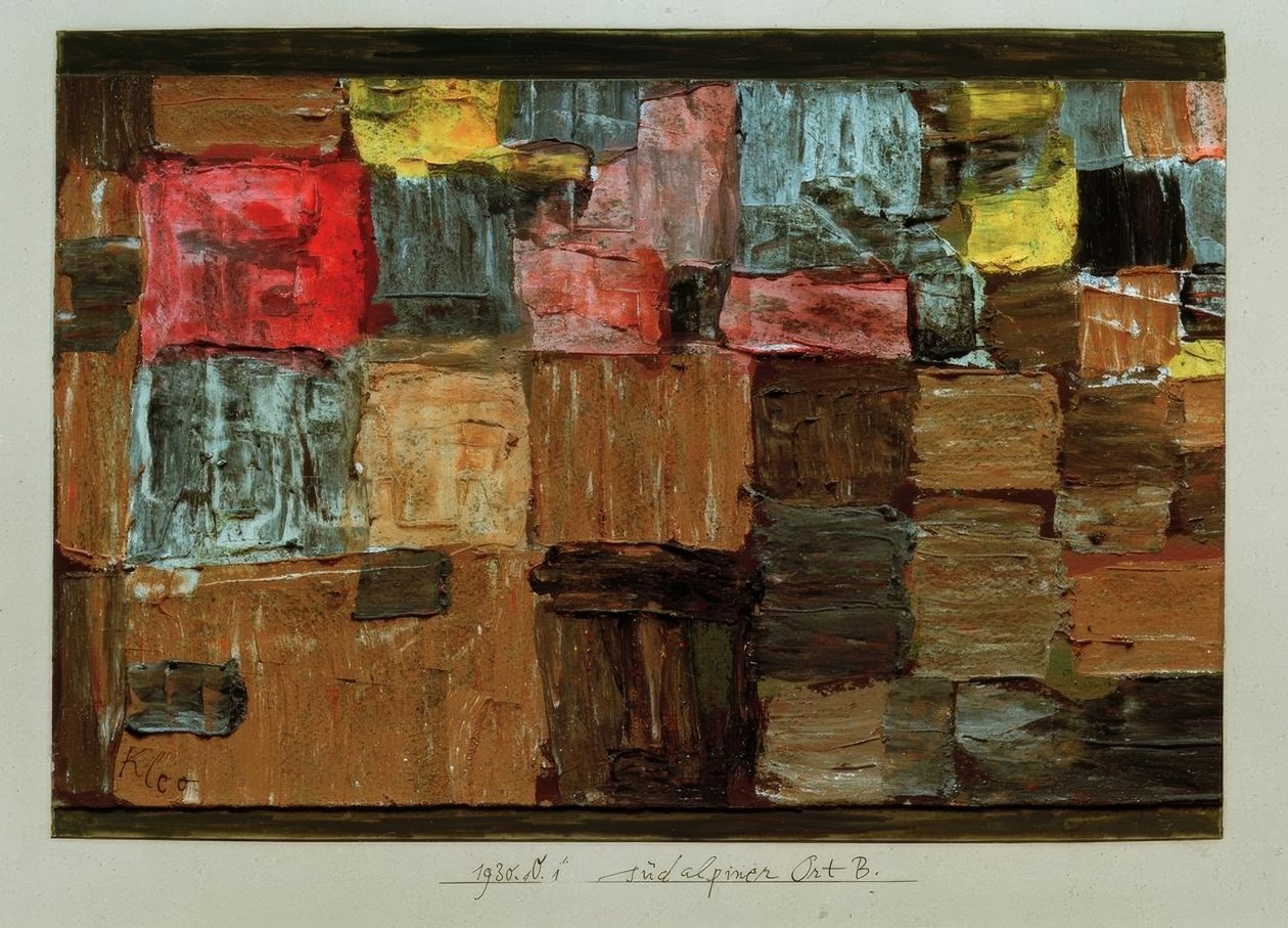 Południowoalpejskie miejsce B. autorstwa Paul Klee
