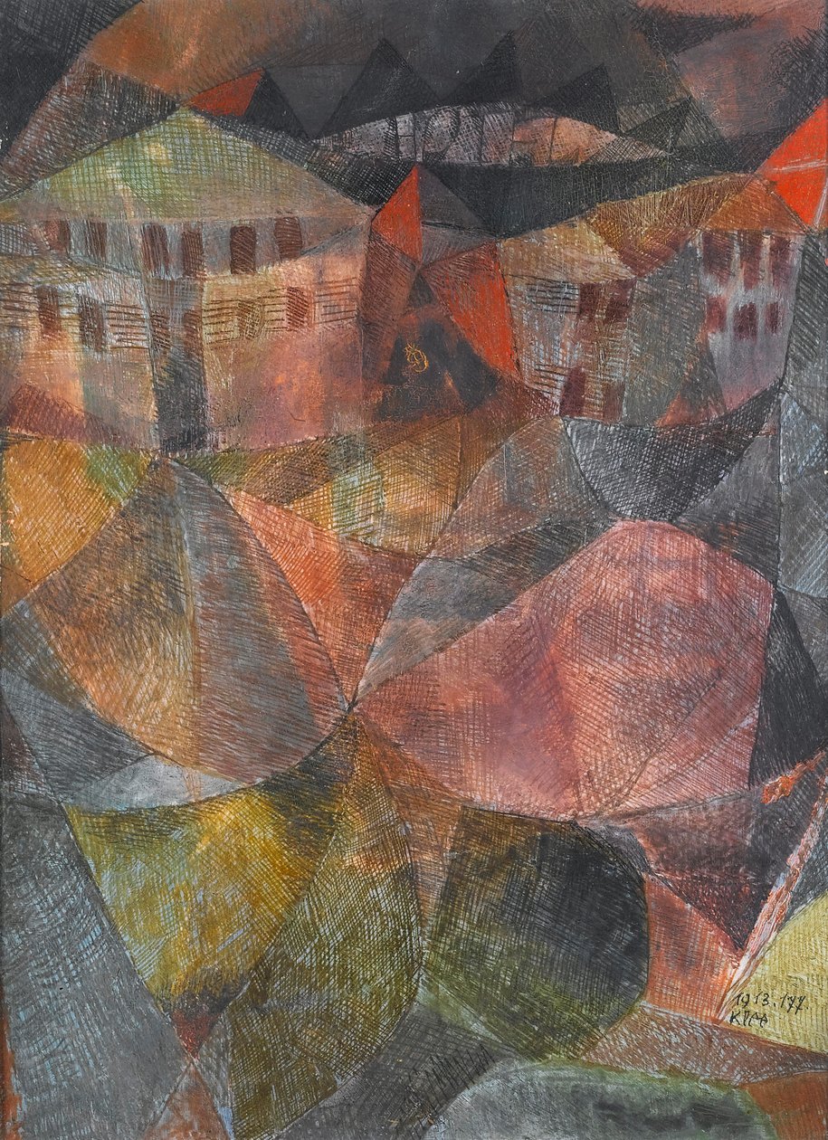 Hotel, 1913. autorstwa Paul Klee