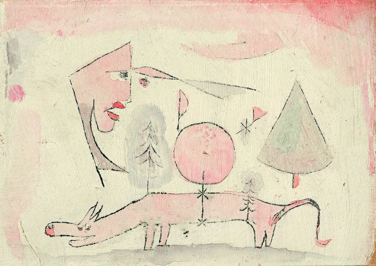 Bezwstydne zwierzę, 1920 autorstwa Paul Klee