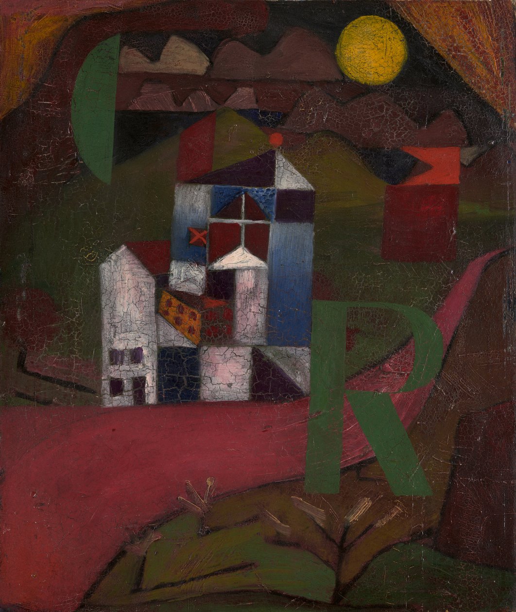Willa R. Dom przy drodze, 1919 r. autorstwa Paul Klee