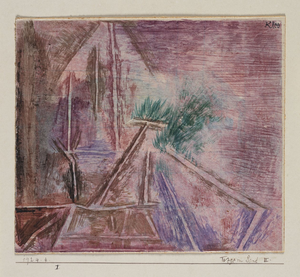 Ścieżki w piasku II autorstwa Paul Klee