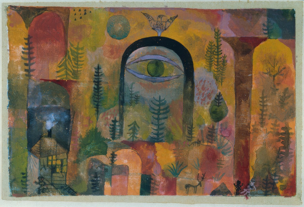 Z orłem autorstwa Paul Klee