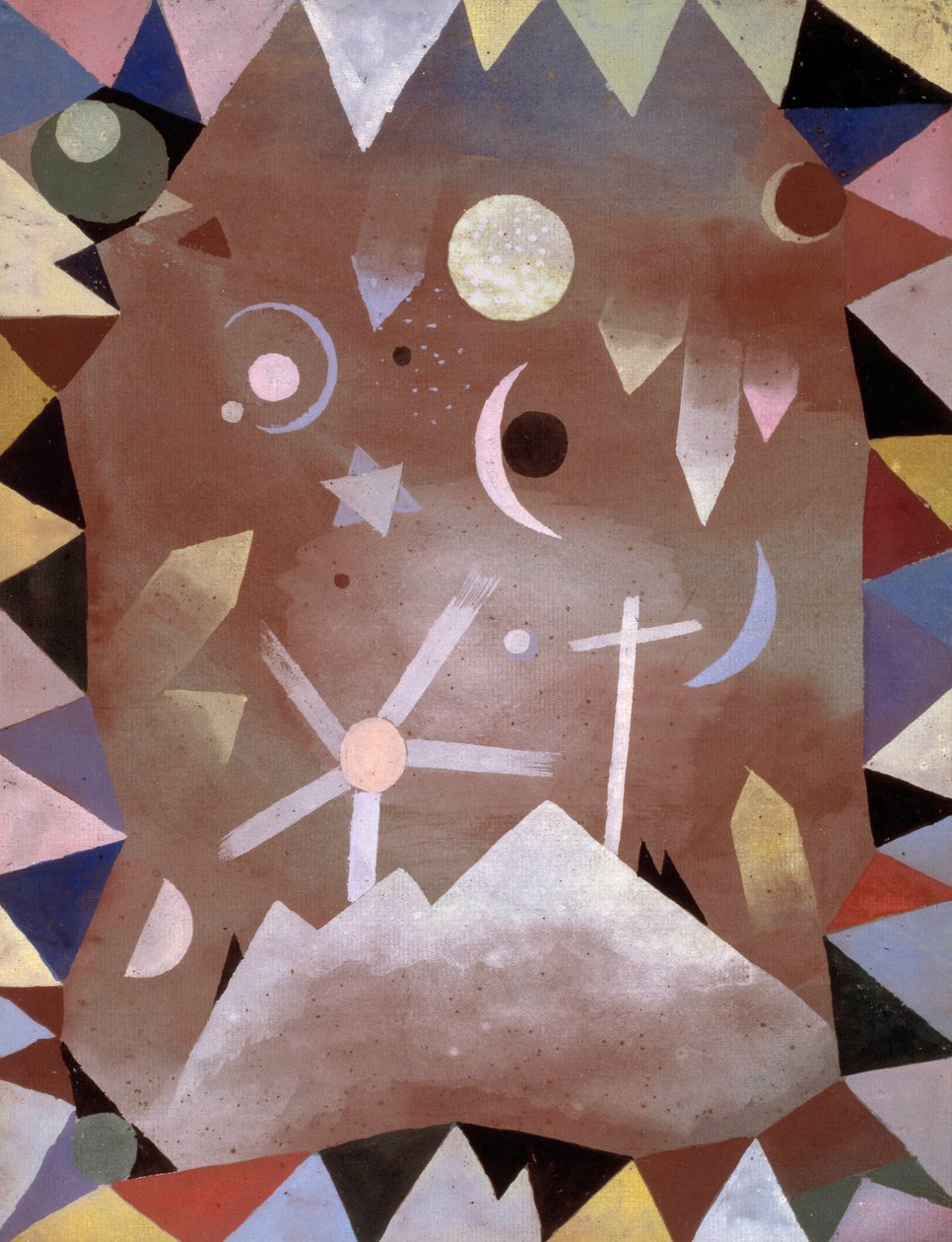 Nad szczytem górskim, 1917. autorstwa Paul Klee