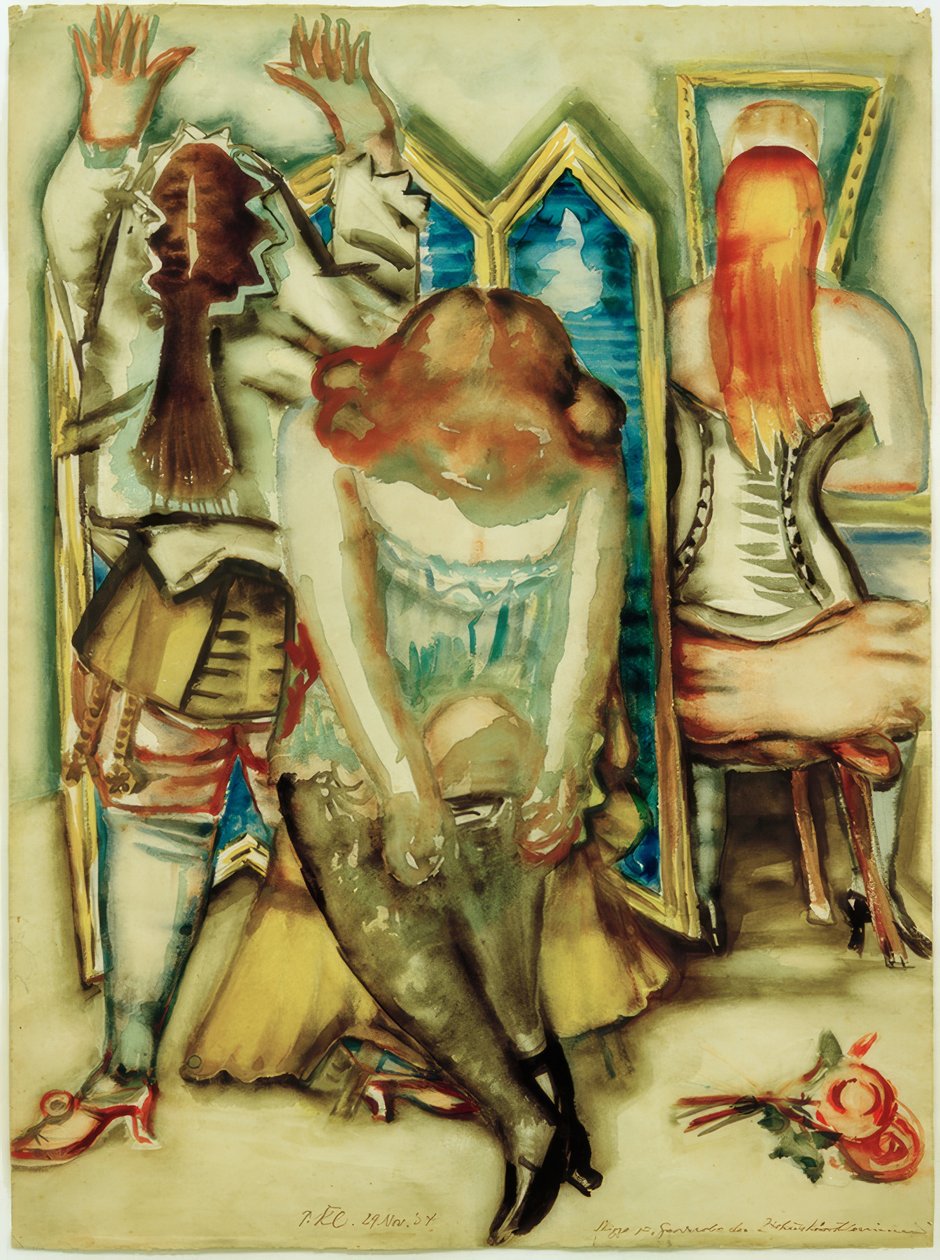 Szkic do garderoby artystów cyrkowych autorstwa Paul Kleinschmidt