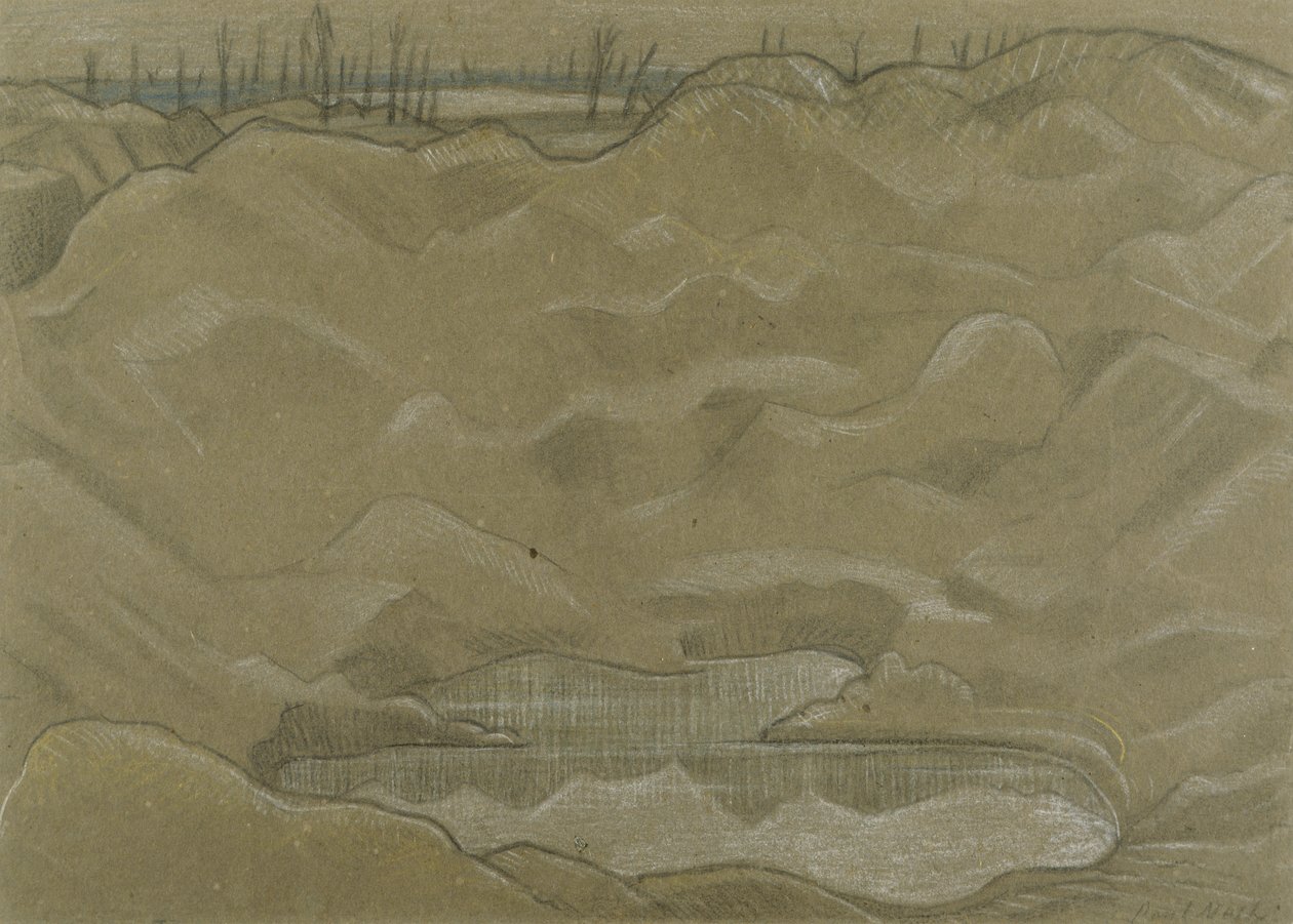 Krater muszli autorstwa Paul Nash