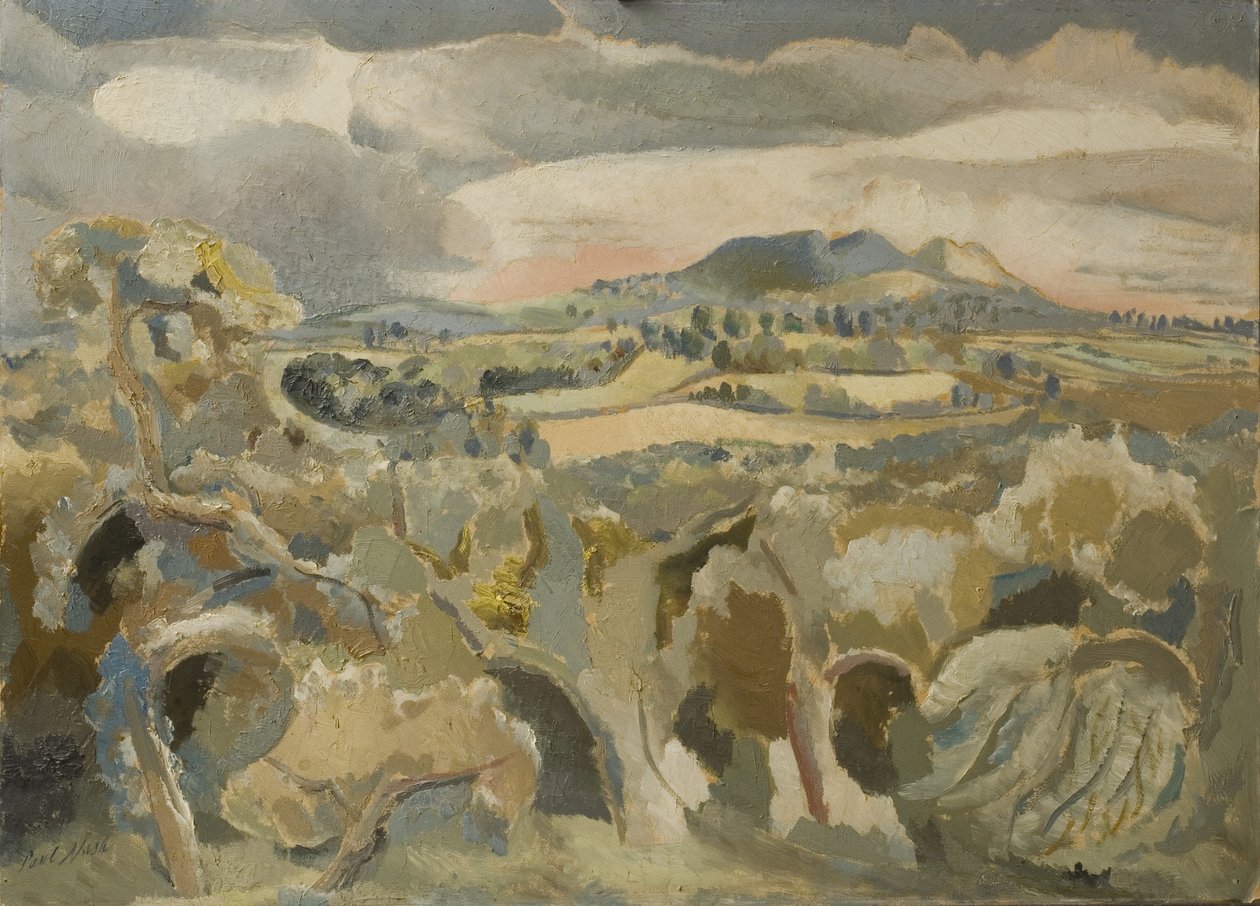 Krajobraz Odległości Malvern autorstwa Paul Nash
