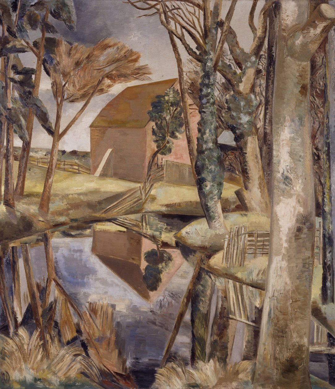 Staw Oxenbridge, 1927-28. autorstwa Paul Nash
