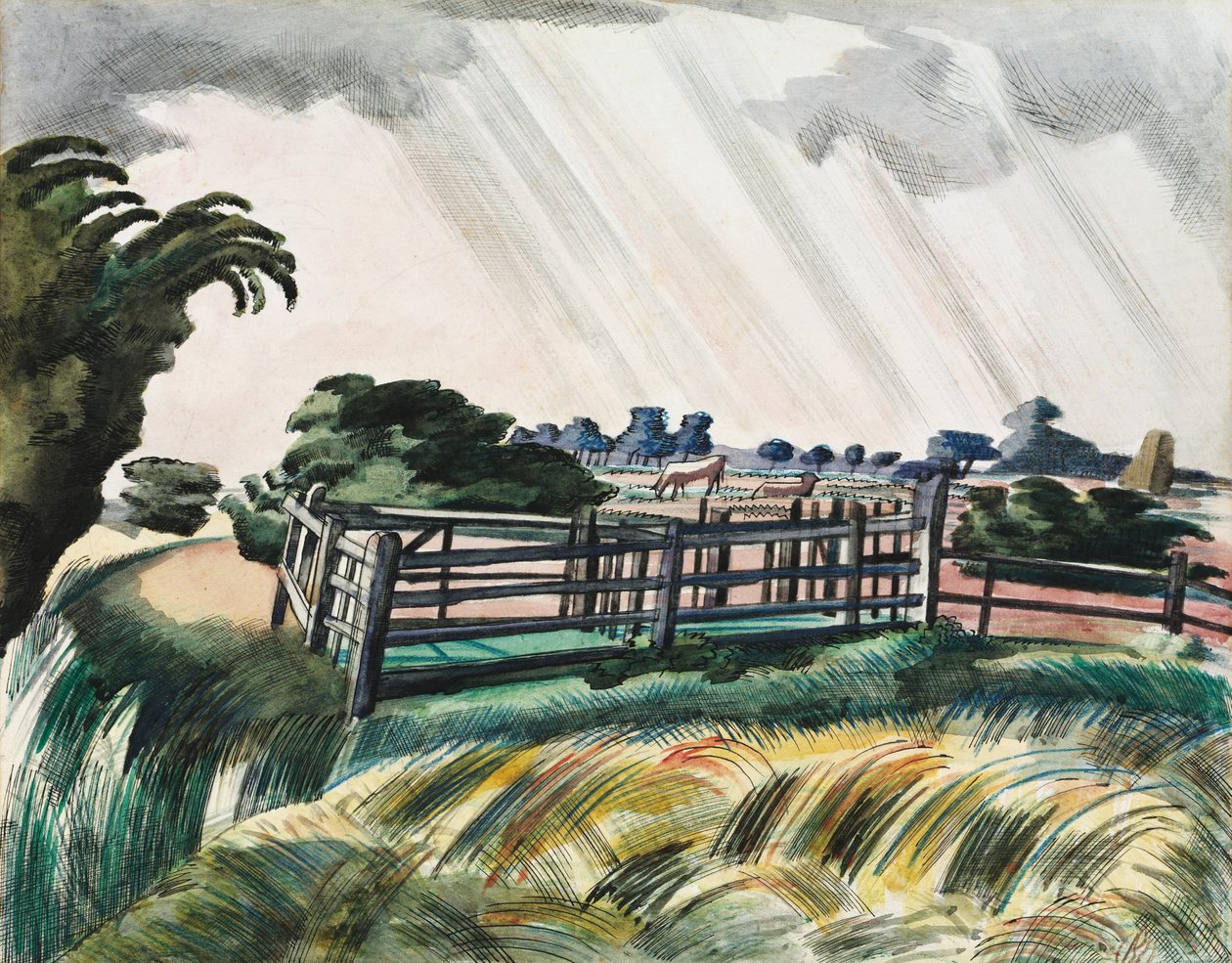 Owczarnia, Romney Marsh autorstwa Paul Nash