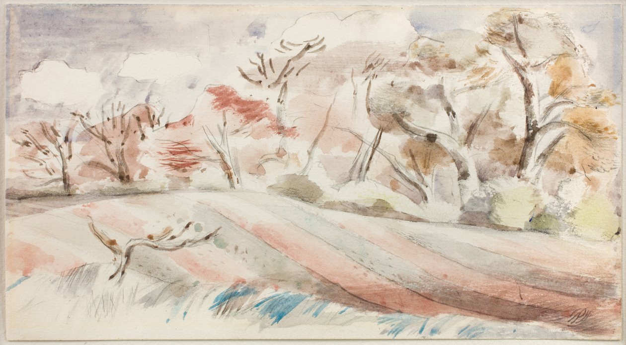Krajobraz wiosenny autorstwa Paul Nash