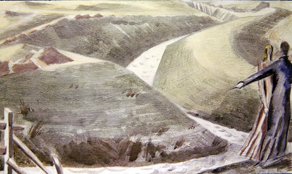 Wielka Wał, Romney Marsh autorstwa Paul Nash