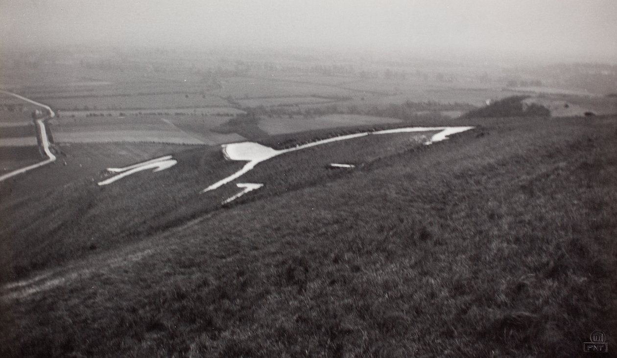 The White Horse, Uffington, Berkshire autorstwa Paul Nash