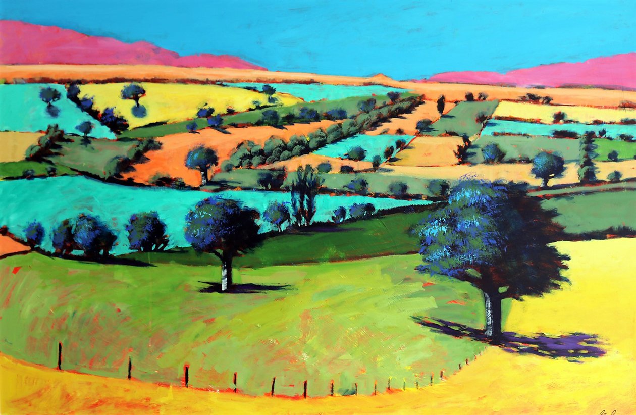 Coombe (akryl na pokładzie) autorstwa Paul Powis