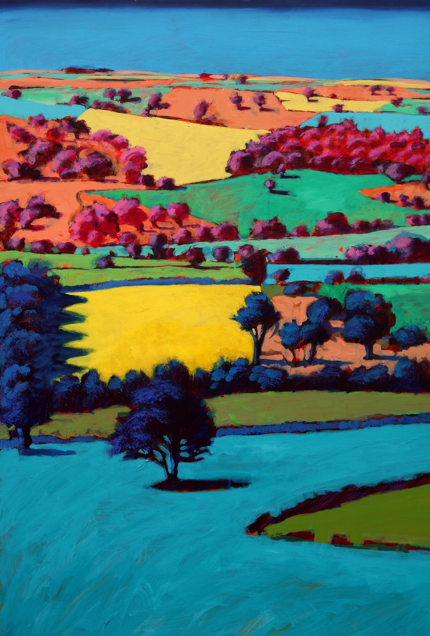 Teme Valley III (akryl na pokładzie) autorstwa Paul Powis