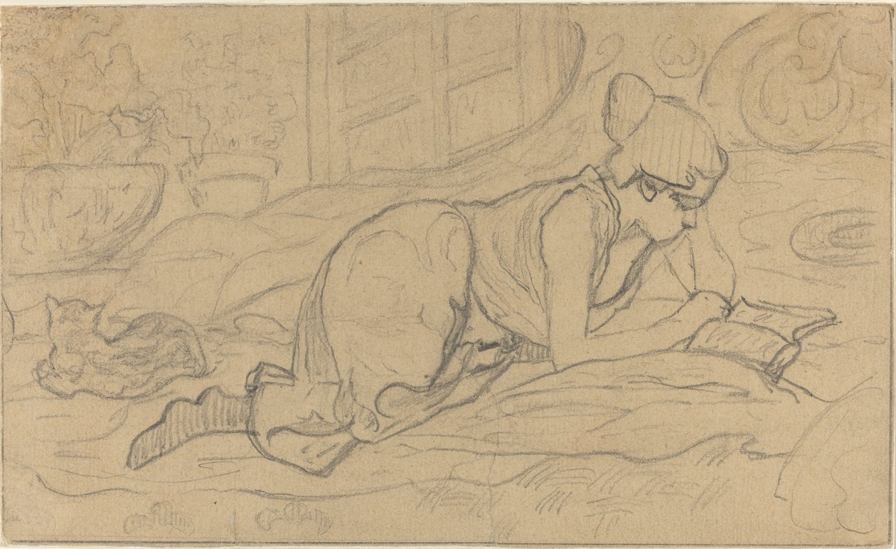 Studium dla „Kłamliwego czytelnika” autorstwa Paul Elie Ranson