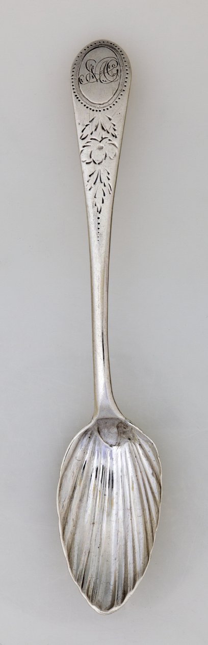 Łyżeczka Żłobkowana, ok.1785 (srebrna) autorstwa Paul Revere
